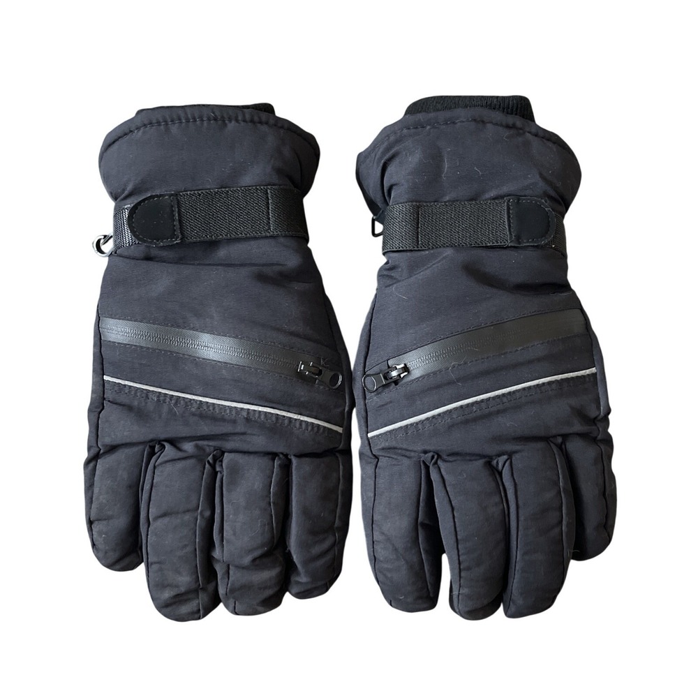 Heat Tek ski gloves 3M Thinsulate Touch screen size‎ Large Tek Gear Black